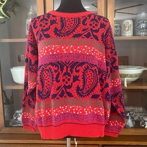 Vintage Karen Scott paisley II Print Sweater